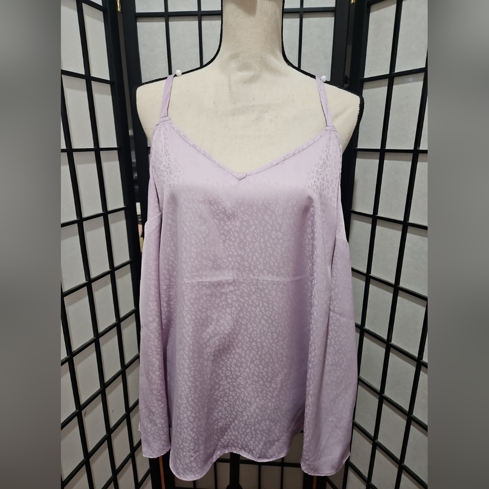 Torrid Light Purple Leopard Print Sophie Swing Cami Size 0 (Large/12)